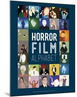 Horror Film Alphabet - A to Z-Stephen Wildish-Mounted Giclee Print