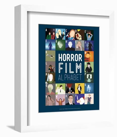 Horror Film Alphabet - A to Z-Stephen Wildish-Framed Giclee Print