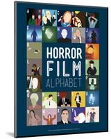 Horror Film Alphabet - A to Z-Stephen Wildish-Mounted Giclee Print