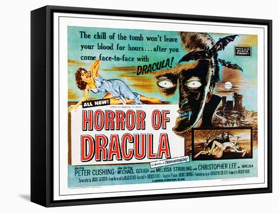 Horror of Dracula, 1958-null-Framed Stretched Canvas