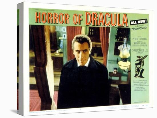 Horror of Dracula, Christopher Lee, 1958-null-Stretched Canvas