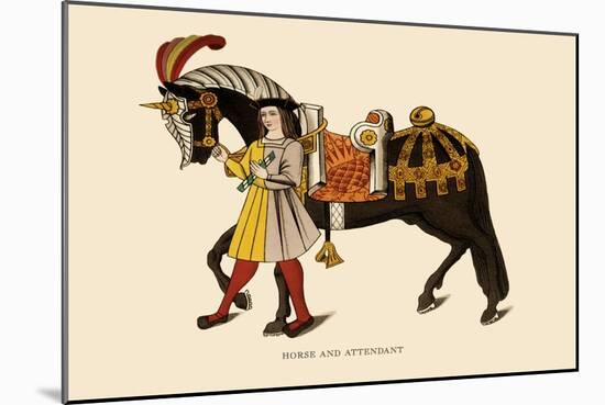 Horse and Attendant-H. Shaw-Mounted Art Print