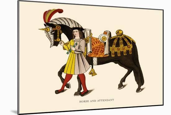 Horse and Attendant-H. Shaw-Mounted Art Print