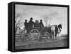 Horse and Buggy Party on Ohio Farm, with City Folk Riding in All Sorts of Carriages and Wagons-null-Framed Stretched Canvas