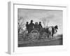 Horse and Buggy Party on Ohio Farm, with City Folk Riding in All Sorts of Carriages and Wagons-null-Framed Photographic Print