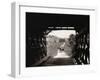 Horse and Buggy Viewed through Covered Bridge-null-Framed Photographic Print