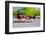 Horse and carriage drives in traffic down Central Park West in Manhattan, New York City, NY-null-Framed Photographic Print