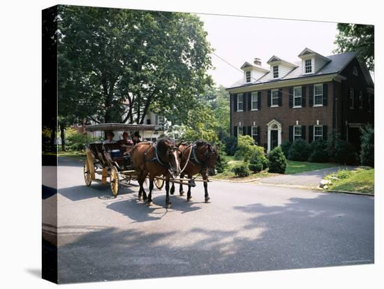 Horse and Carriage in Lee Avenue, Lexington, Virginia, United States of America, North America-Pearl Bucknall-Stretched Canvas