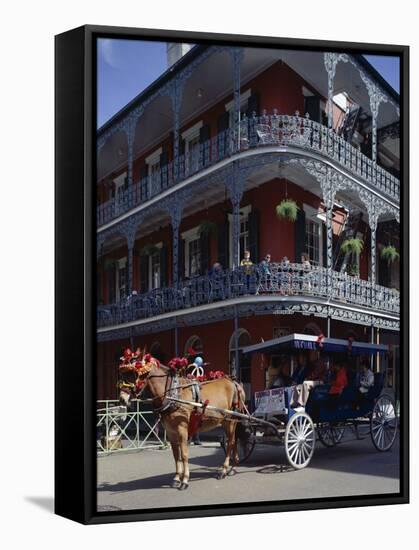 Horse and Carriage in the French Quarter, New Orleans, Louisiana, USA-Adina Tovy-Framed Stretched Canvas