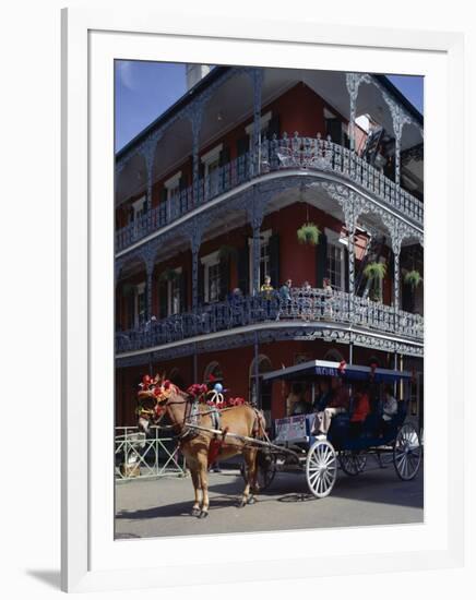 Horse and Carriage in the French Quarter, New Orleans, Louisiana, USA-Adina Tovy-Framed Photographic Print