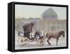 Horse and Carriage, Naghshe Jahan Square, Isfahan-Trevor Chamberlain-Framed Stretched Canvas