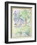 Horse and Carriage on a Woodland Road, after 1883 (Watercolour on White Wove Paper)-Berthe Morisot-Framed Giclee Print