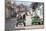 Horse and Cart and Vintage American Car on Cobbled Street in the Historic Centre of Trinidad-Lee Frost-Mounted Photographic Print