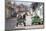 Horse and Cart and Vintage American Car on Cobbled Street in the Historic Centre of Trinidad-Lee Frost-Mounted Photographic Print