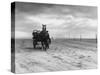 Horse and Cart on Sands-null-Stretched Canvas