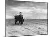 Horse and Cart on Sands-null-Mounted Photographic Print