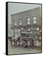 Horse and Cart with Sacks of Vegetables, Bow, London, 1900-null-Framed Stretched Canvas