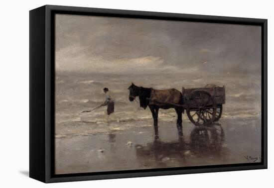 Horse and Cart-Anton Mauve-Framed Stretched Canvas