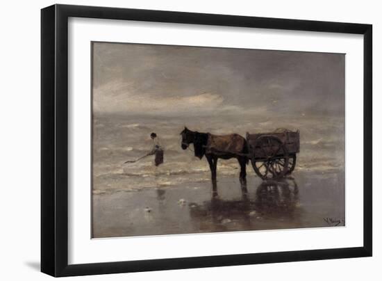 Horse and Cart-Anton Mauve-Framed Giclee Print