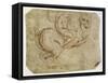 Horse and Cavalier-Leonardo da Vinci-Framed Stretched Canvas