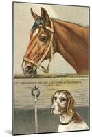 Horse and Dog-null-Mounted Art Print