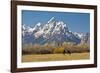 Horse and Grand Tetons, Moose Head Ranch, Grand Teton National Park, Wyoming, USA-Michel Hersen-Framed Photographic Print