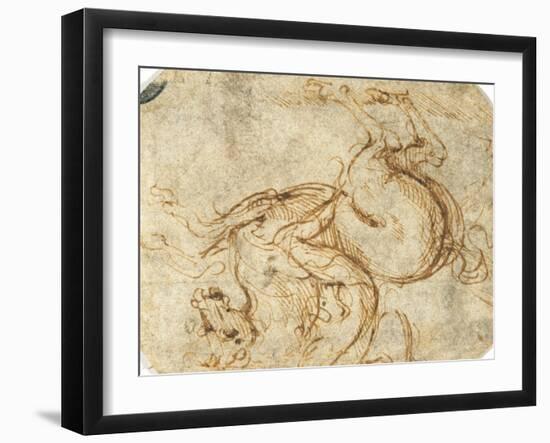 Horse and Horseman-null-Framed Giclee Print