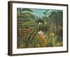 Horse and Jaguar-Henri Rousseau-Framed Collectable Print