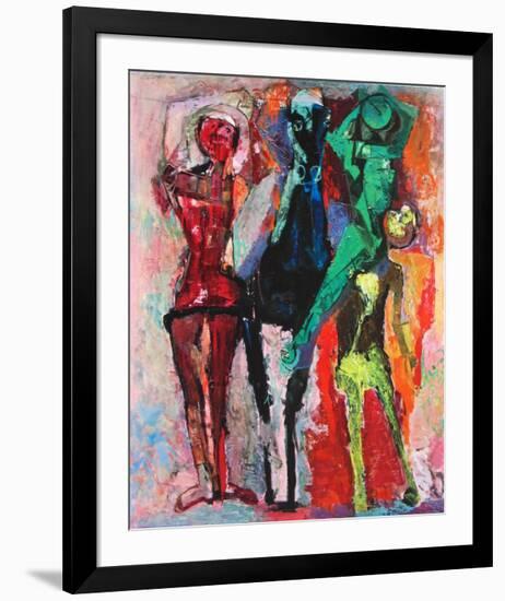 Horse and Jugglers-Marino Marini-Framed Collectable Print