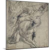 Horse and Rider Falling, C. 1537-Titian (Tiziano Vecelli)-Mounted Giclee Print