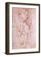 Horse and Rider-Leonardo da Vinci-Framed Giclee Print