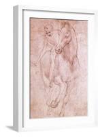 Horse and Rider-Leonardo da Vinci-Framed Giclee Print