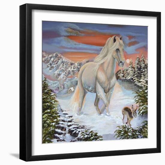 Horse and the Hare-Sue Clyne-Framed Giclee Print