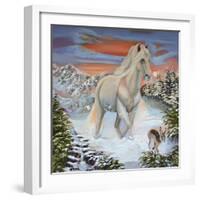 Horse and the Hare-Sue Clyne-Framed Giclee Print