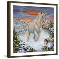 Horse and the Hare-Sue Clyne-Framed Giclee Print