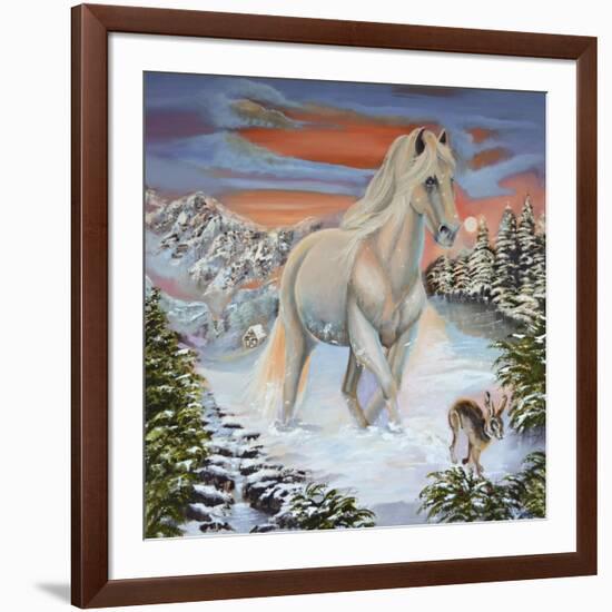 Horse and the Hare-Sue Clyne-Framed Giclee Print