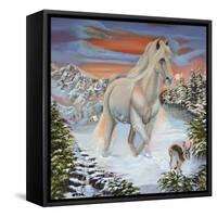 Horse and the Hare-Sue Clyne-Framed Stretched Canvas