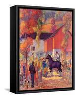 "Horse Auction,"October 1, 1944-Henry Soulen-Framed Stretched Canvas