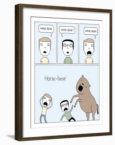 Horse Bear-Reza Farazmand-Framed Art Print