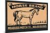 Horse Brand-null-Mounted Art Print