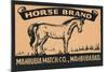 Horse Brand-null-Mounted Art Print