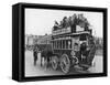 Horse Bus in Service During Festival Week at Birkenhead Merseyside-null-Framed Stretched Canvas