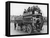 Horse Bus in Service During Festival Week at Birkenhead Merseyside-null-Framed Stretched Canvas