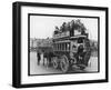 Horse Bus in Service During Festival Week at Birkenhead Merseyside-null-Framed Photographic Print