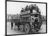 Horse Bus in Service During Festival Week at Birkenhead Merseyside-null-Mounted Photographic Print