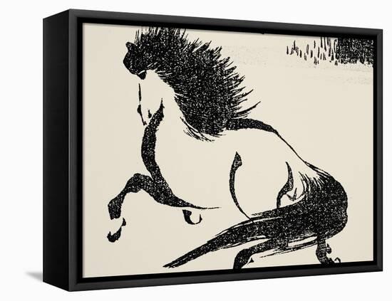 Horse, C1814-Katsushika Hokusai-Framed Stretched Canvas