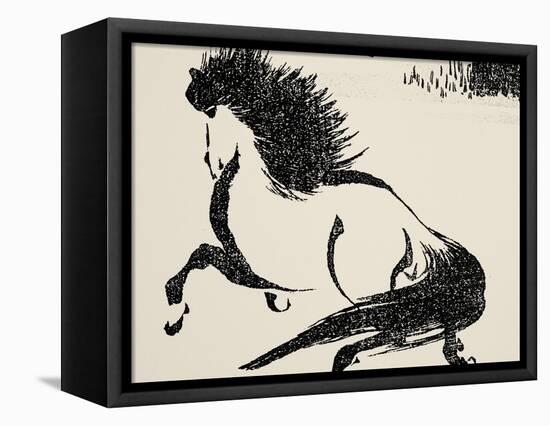 Horse, C1814-Katsushika Hokusai-Framed Stretched Canvas