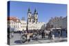 Horse Carriage at the Old Town Square (Staromestske Namesti)-Markus Lange-Stretched Canvas