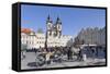 Horse Carriage at the Old Town Square (Staromestske Namesti)-Markus Lange-Framed Stretched Canvas