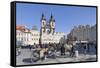 Horse Carriage at the Old Town Square (Staromestske Namesti)-Markus Lange-Framed Stretched Canvas